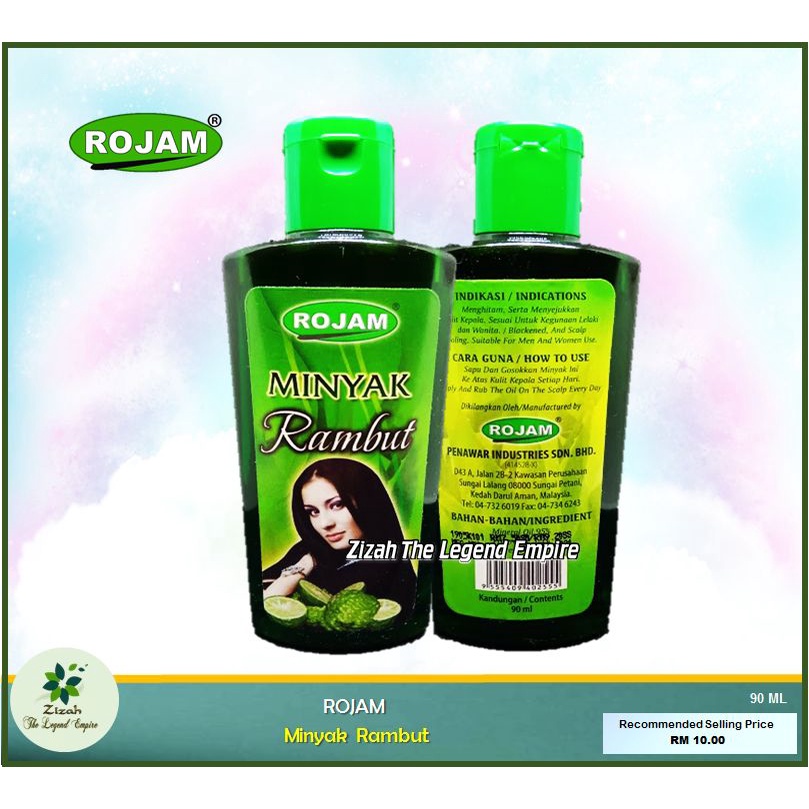 Rojam Minyak Rambut ( Hair Oil ) 90ml | Shopee Malaysia