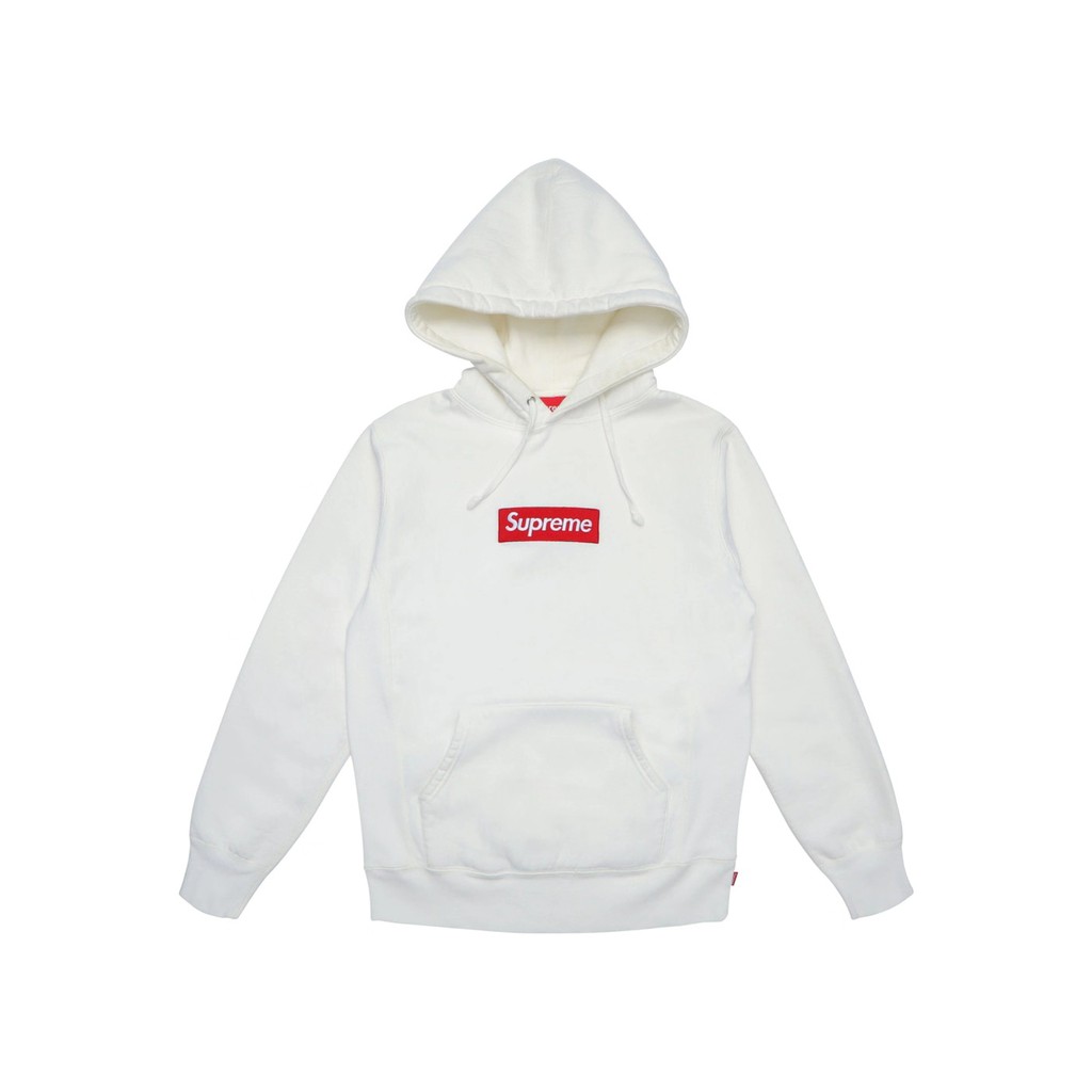 red white supreme hoodie