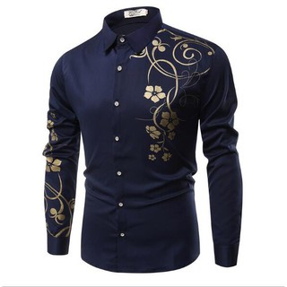 2021 Murah Men long sleeved Shirt Baju  Raya Lelaki  