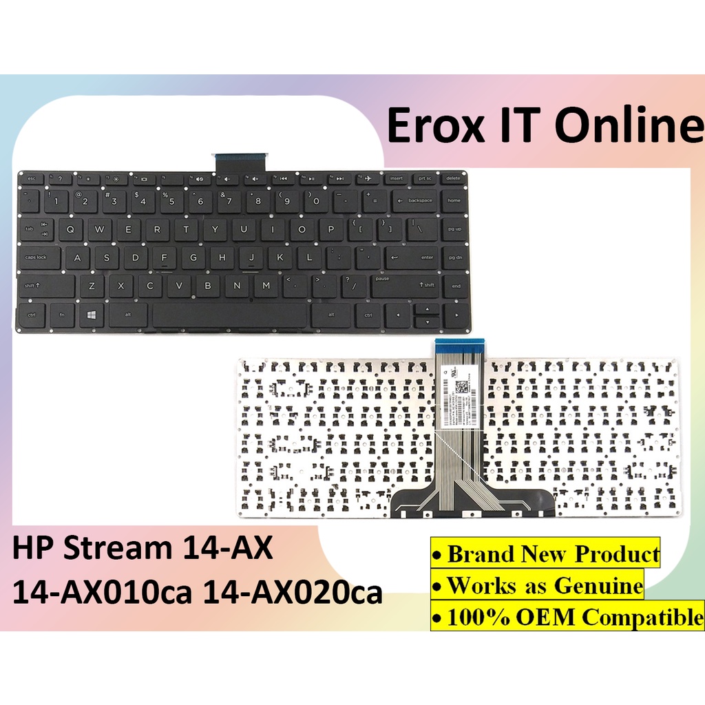 thumbnail image 2 of HP Stream 14-AX Series Keyboard – US Layout, White, 901658-001 2 of 4