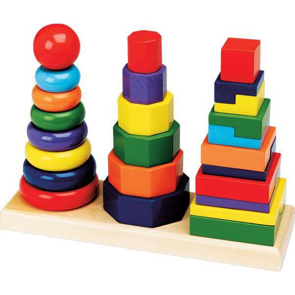 geometric stacker toddler toy