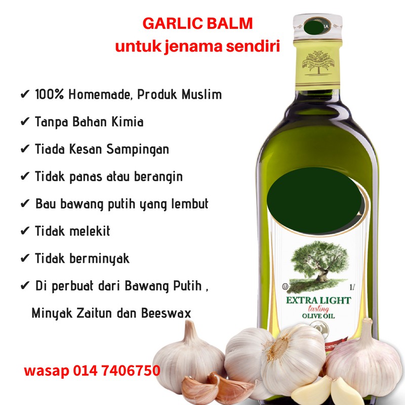 Garlic Balm Balm Bawang Putih Untuk Tempahan Malaysia