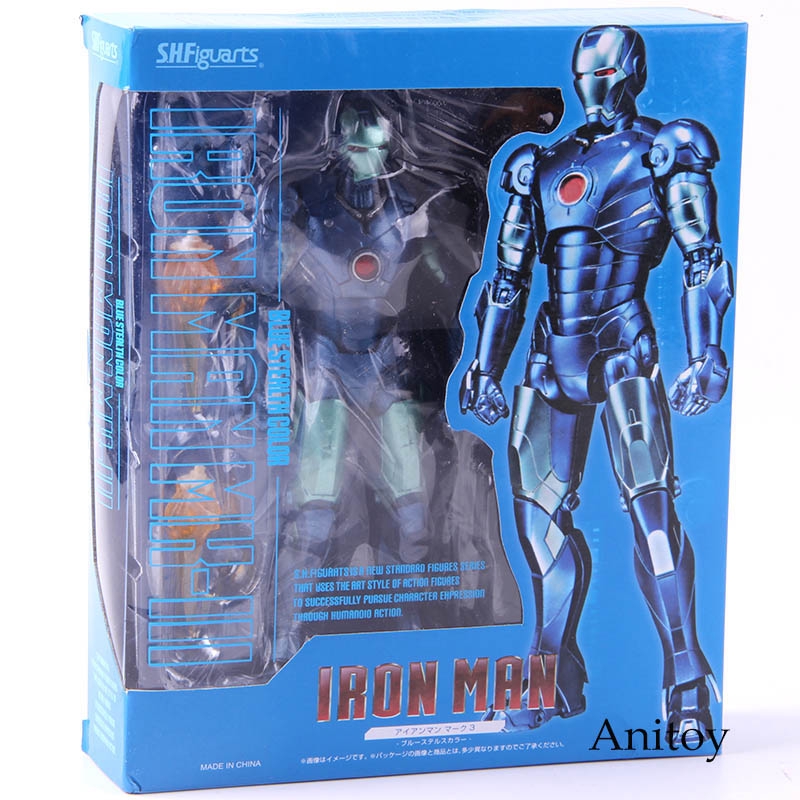 blue iron man toy