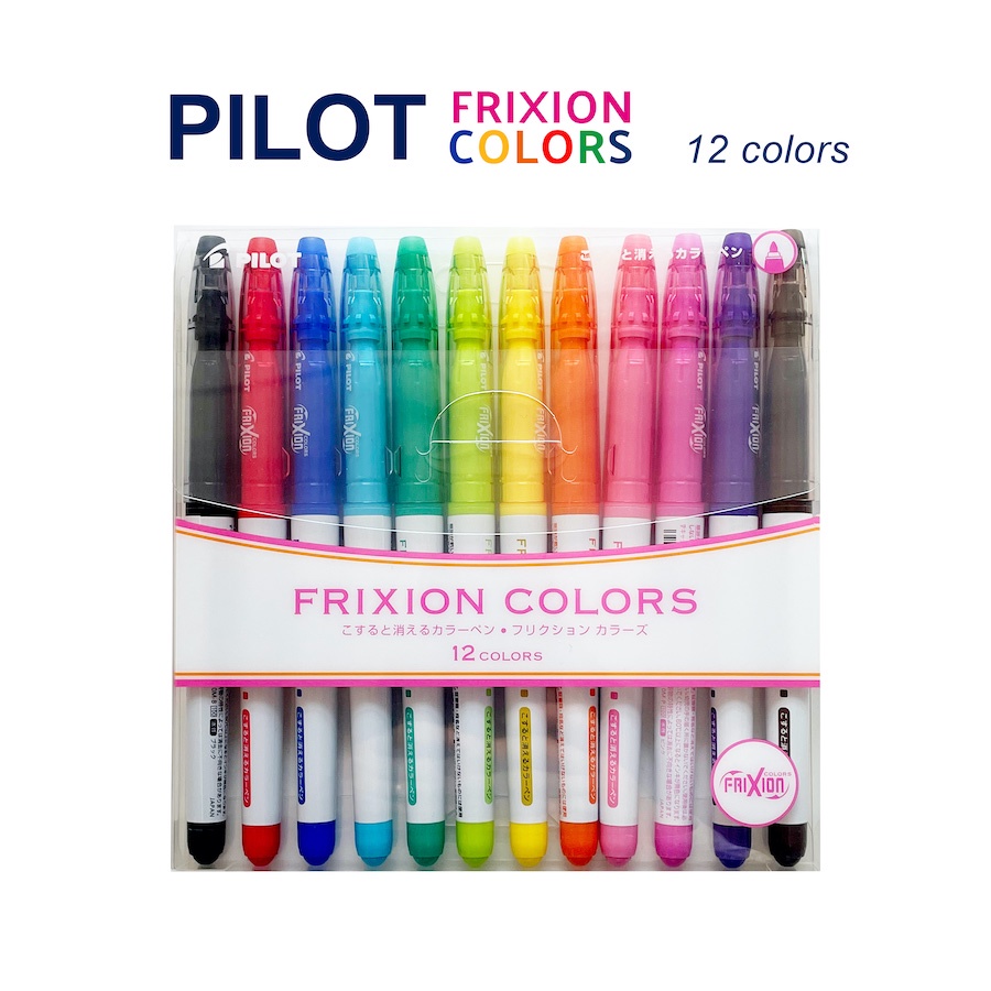 Pilot Frixion Colors 12colors set Frixion Pen Erasable Marker Erasable