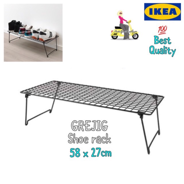  Rak  kasut Shoe Rack 58 x 27 cm IKEA  GREJIG Shopee 