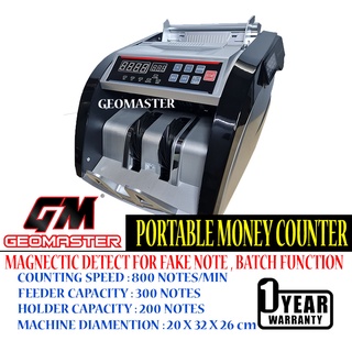 Geomaster Money Counter , Portable Money Counter , Outdoor Use , Portable Note Counter