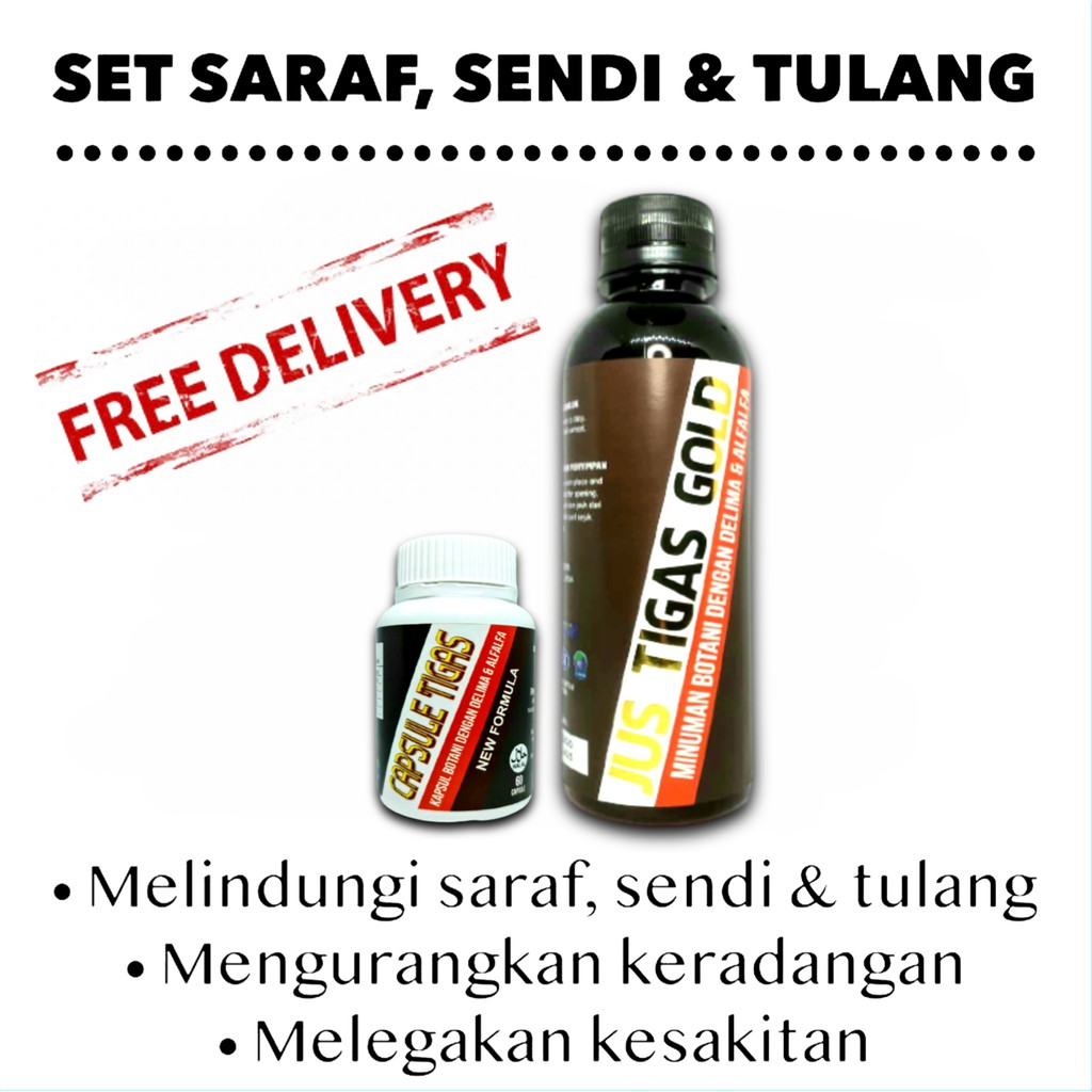 Buy Ubat Sakit Lutut Dan Sendi Original Terbaik Tigas Gold 60 Kapsul New Formula Dan 250 Ml Money Waranty Seetracker Malaysia