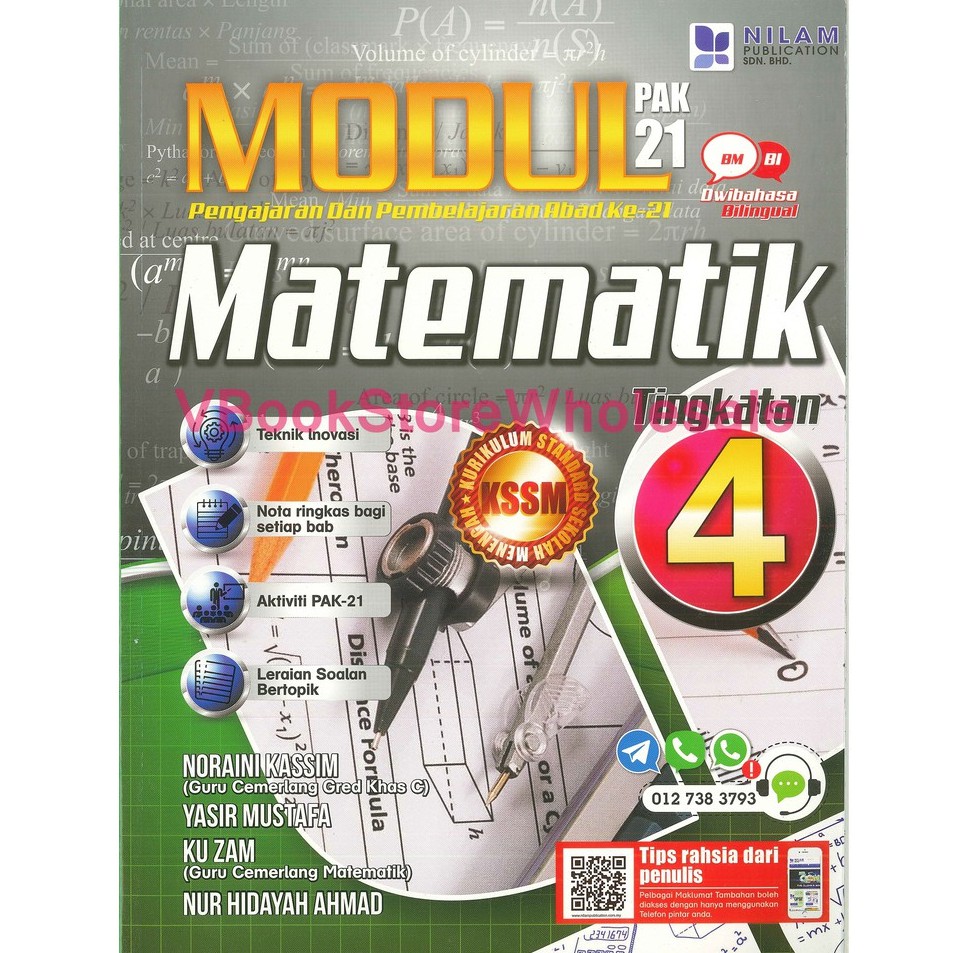 Ready Stock Nilam Modul Pengajaran Pembelajaran Abad Ke 21 Matematik Tingkatan 4 Dwibahasa Vbs Shopee Malaysia