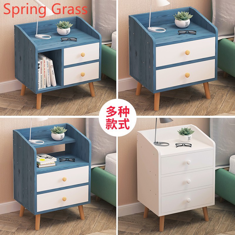 Spot Goods Bedroom Bedside Table Furniture Small Coffee Table Multi Function Locker European Style Shopee Malaysia