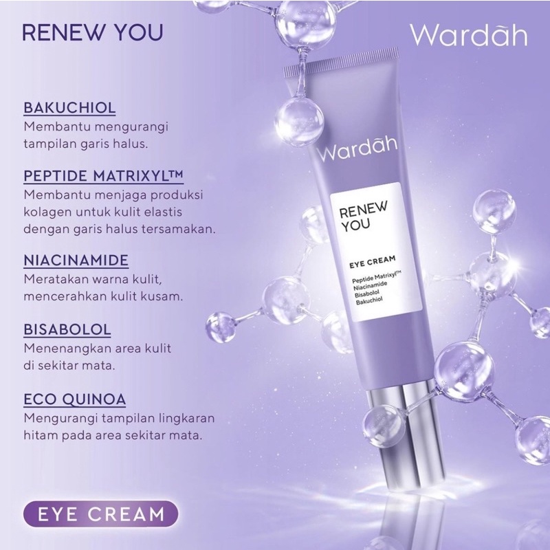 Wardah Renew You Anti Aging Eye Cream (10ml) Shopee Malaysia