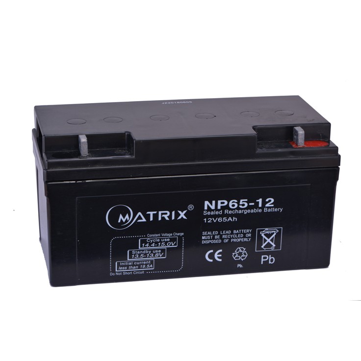 Solar Panel / UPS Backup Battery 12V 65AH Matrix Rechargeable Sealed
