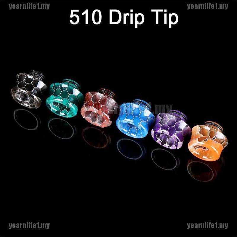 510 Drip Tip Epoxy Snake Skin Resin Mouthpiece Cap for TFV8 Baby Melo 3 Nice 