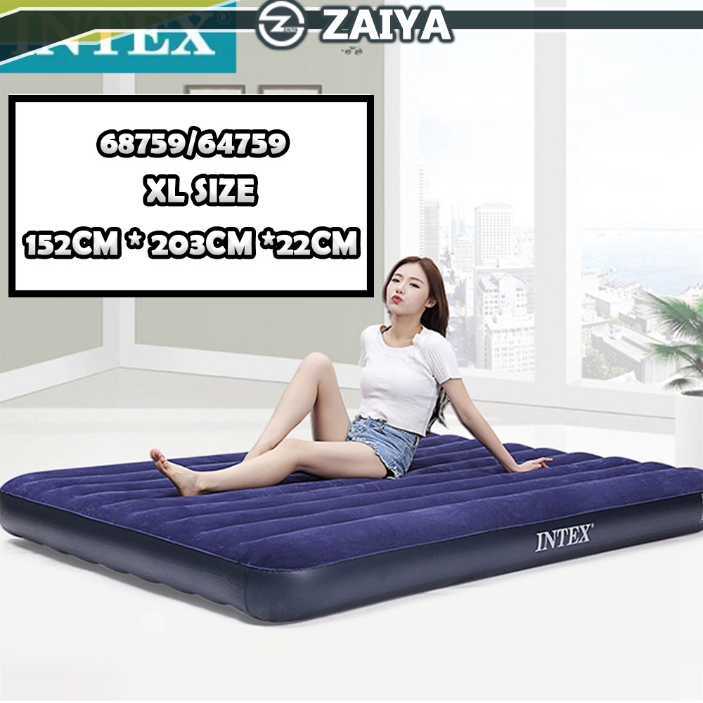 ZAIYA INTEX 68759/64759 True Queen XL Inflatable Air Bed Mattress [Free Gift PILLOW & REPAIR