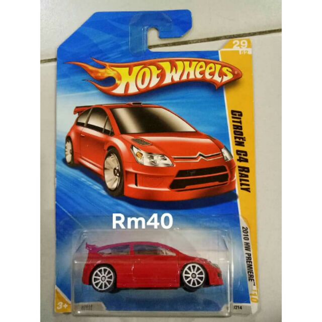 citroen c4 rally hot wheels