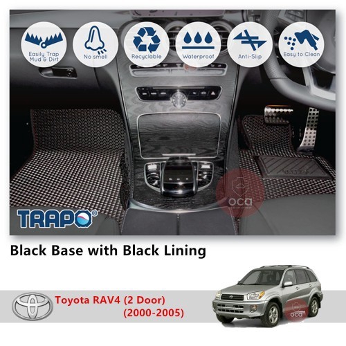 Trapo Customize Car Floor Mat For Toyota Rav4 2 Door 2000 2005