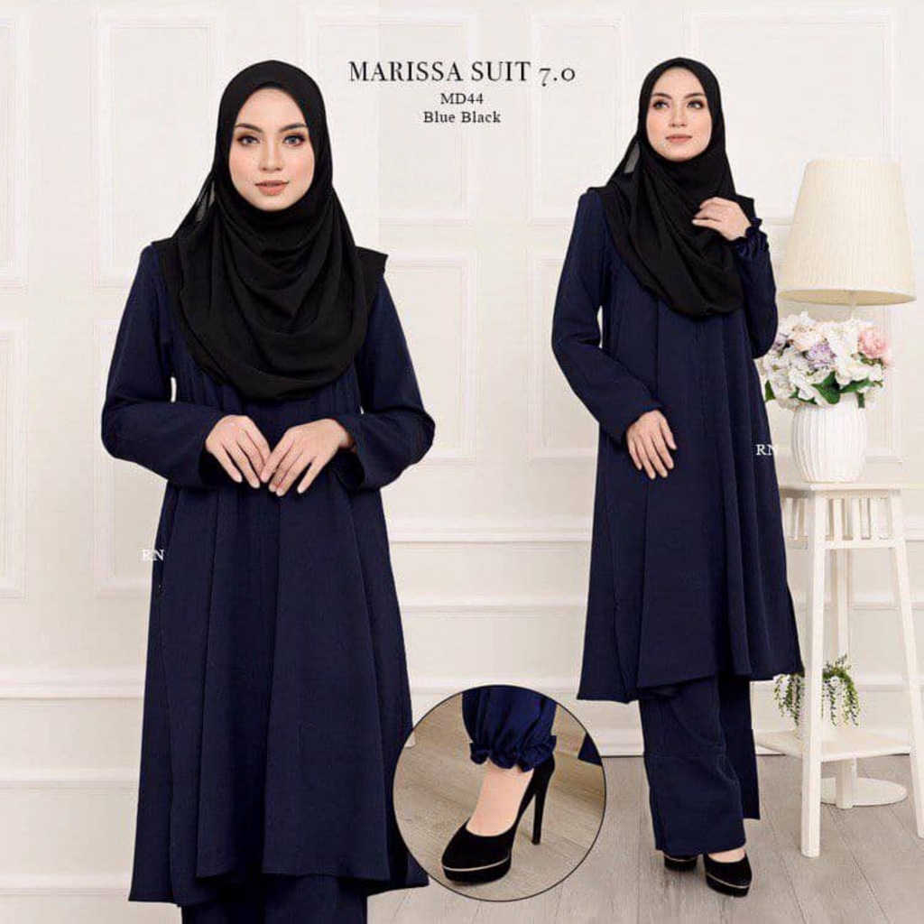 Suit Labuh Muslimah Jubah Seluar Marissa 70 Baju Haji Umrah Travel Wanita Cutting Loose Size S 3226