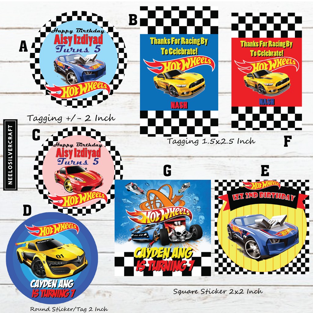 hot wheels stickers