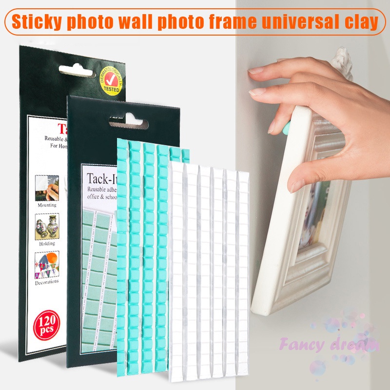 Reusable Removable Adhesive Tacky Putty White Green Tack Poster