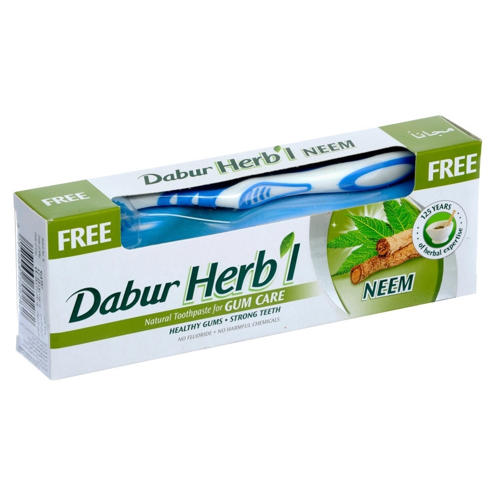 Dabur Herbal Toothpaste Neem 150g (Brush) Shopee Malaysia