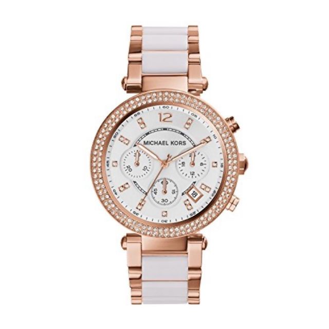 michael kors parker rose gold watch mk5896