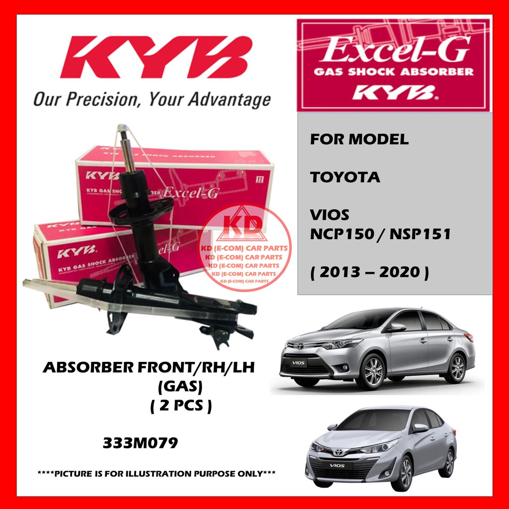 Buy Kayaba Toyota Vios Ncp150 Nsp151 2013 2020 Front Rear Gas Kayaba Absorber 1 Set 4 Pcs Seetracker Malaysia