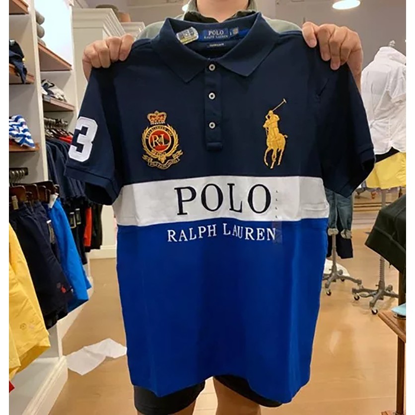 Luxury Brand POLO R L Embroidered Malaysia LOGO Stitching Color  Half-Sleeved Shirt Beaded Mesh 100% Cotton POLOS S-6XL | Shopee Malaysia