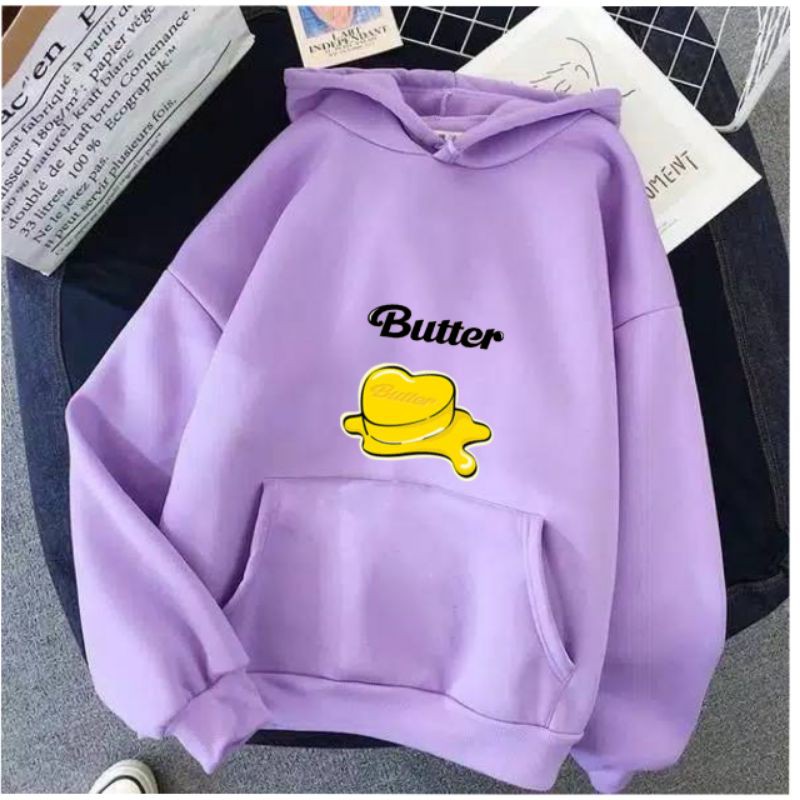 Hoodie BTS LOVE BUTTER/HOODIE BTS BT21 BUTTER/Jacket HOODIE JUMPER BTS