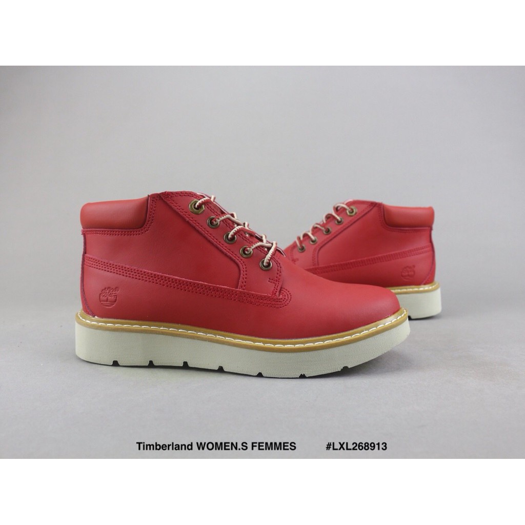 timberland shoes red colour