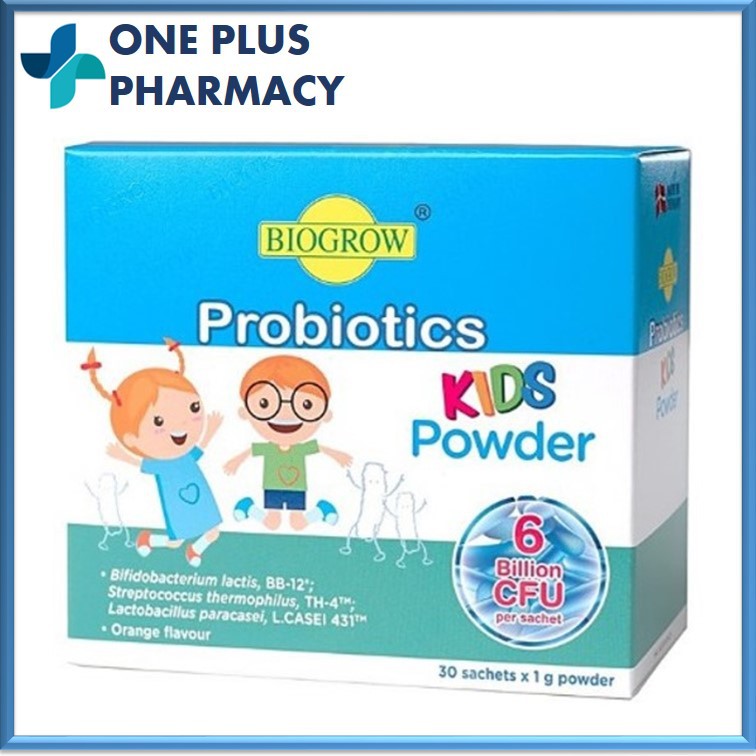 Biogrow Probiotics Kids Powder 30 Sachets x 1g [EXP 09/2024] | Shopee ...