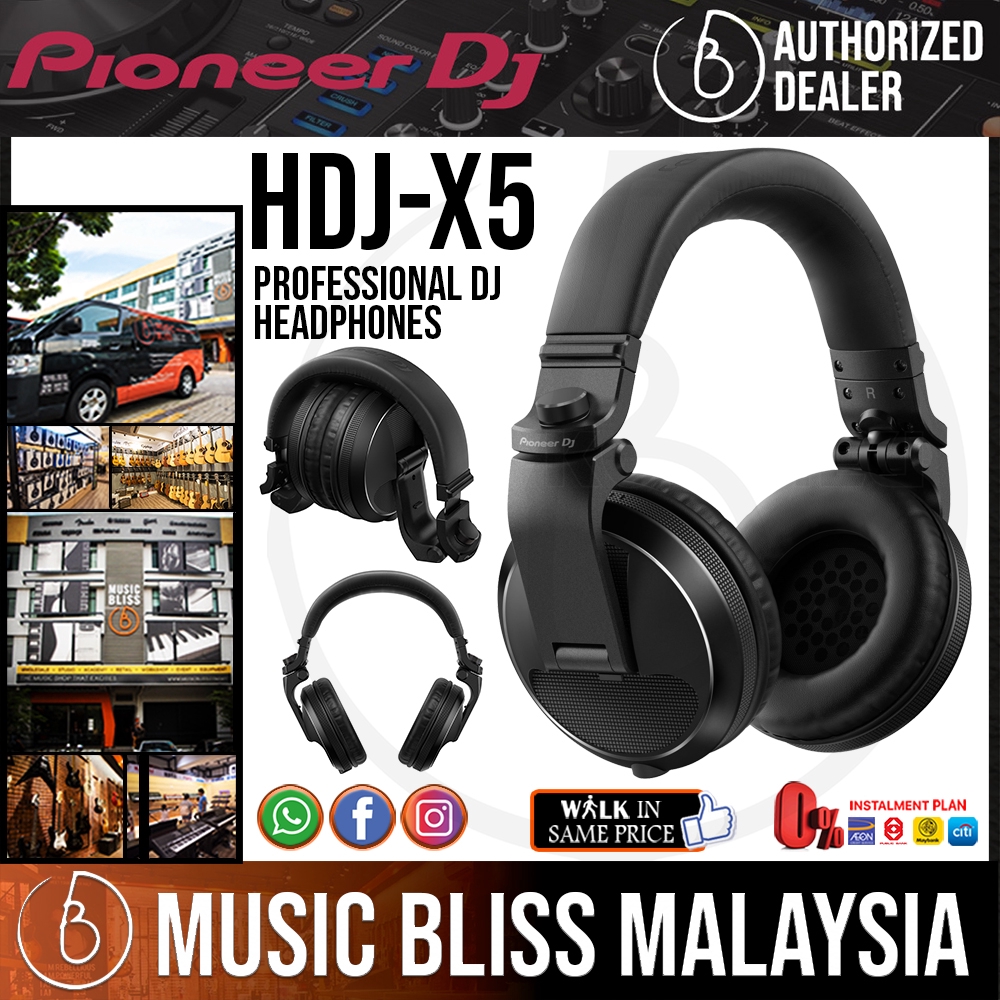 Pioneer Dj Hdj X5 Professional Dj Headphones Black Hdj X5 Everyday Low Prices Promotion Shopee Malaysia