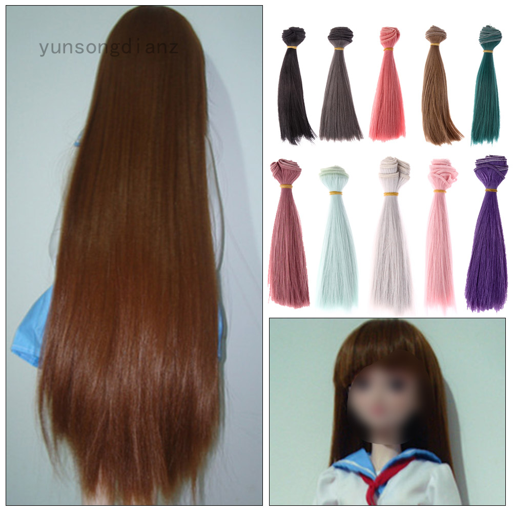 15cmx100cm DIY High-temperature Wire Wig Curly Hair for Doll 1/3 1/4 1/6 BJD TO 