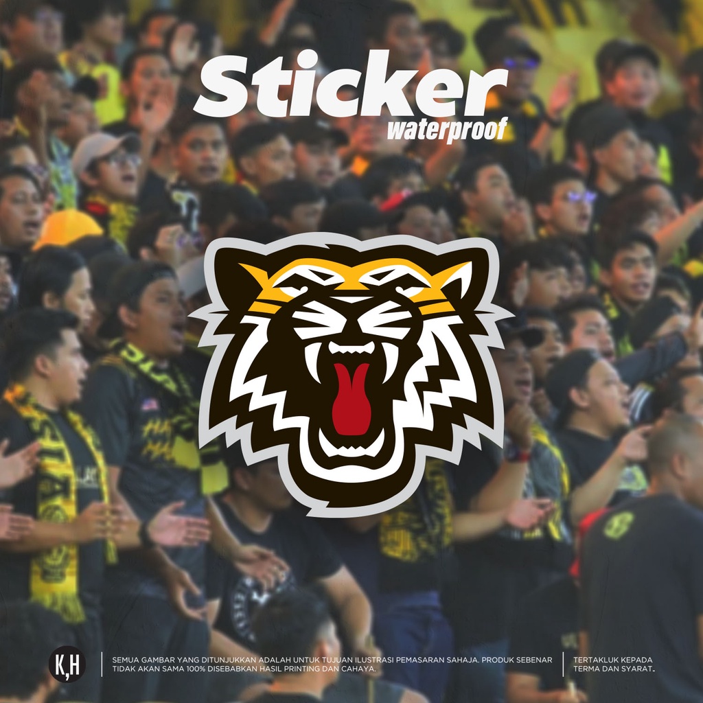 Harimau / Harimau malaya / tiger / waterproof sticker | Shopee Malaysia