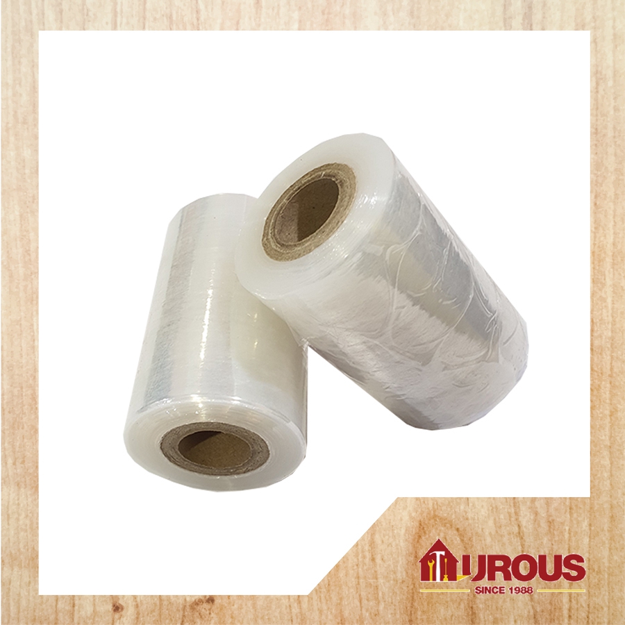 STRETCH FILM BABY ROLL PACKAGING WRAP(TRANSPARENT) (SHORT) 4'' 0.02MM X