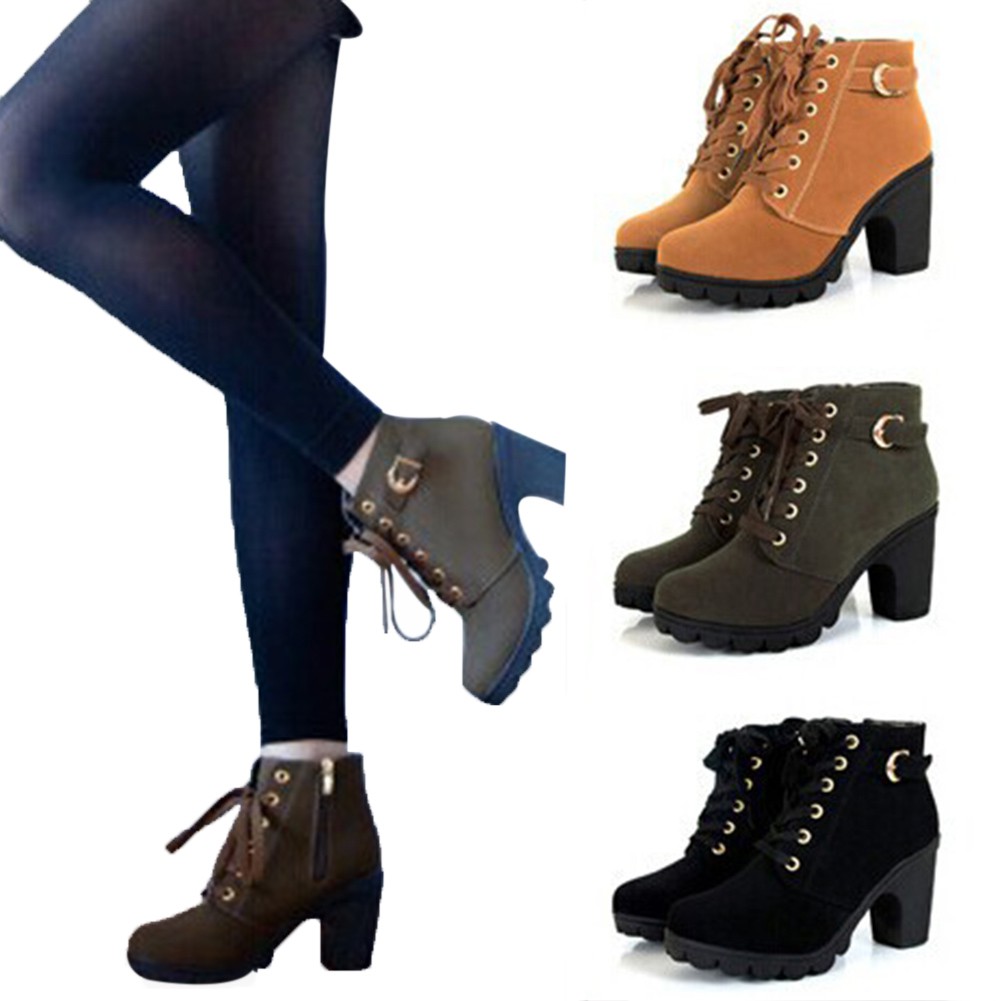 womens buckle ankle boots