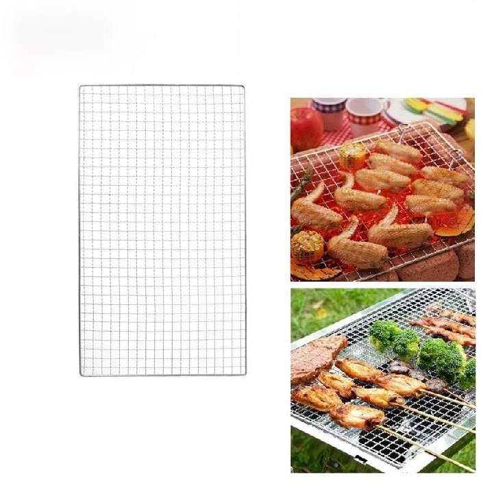 Outdoor Disposable Hygiene Barbeque Net BBQ Seafood Meat Grill Mesh 户外方形烧烤网片