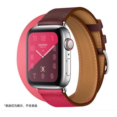 pink hermes apple watch band