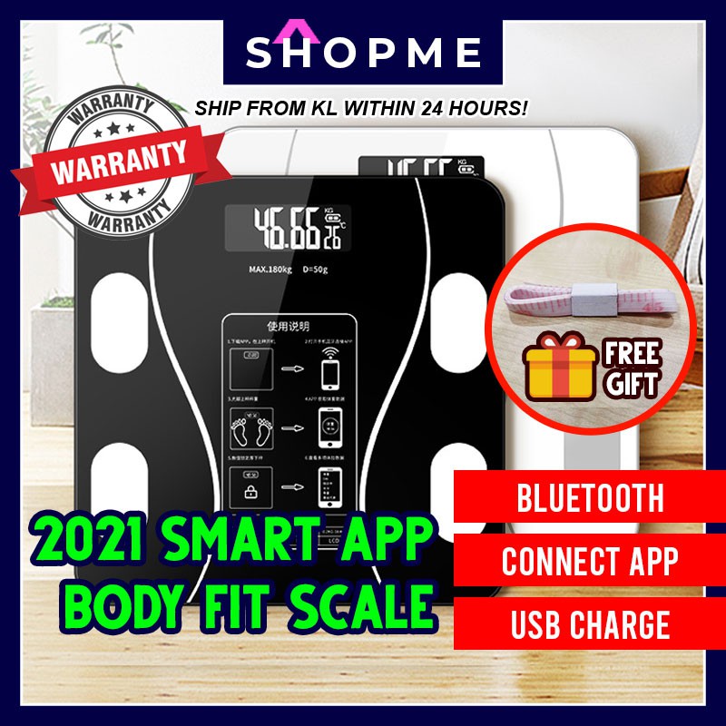 Warranty Free Gift 79in1 Bluetooth Smart App Body Fat Weight Scale English Digital Scale Penimbang Berat Badan é«