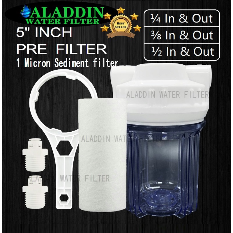 HIGH QUALITY Heavy Duty 5" PRE FILTER All Model (Coway,Elken,Cuckoo ,SK Magic Jitsoo) Pre Filter Set with PP 1 Micron