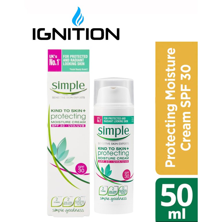 simple kind to skin moisturiser spf 30