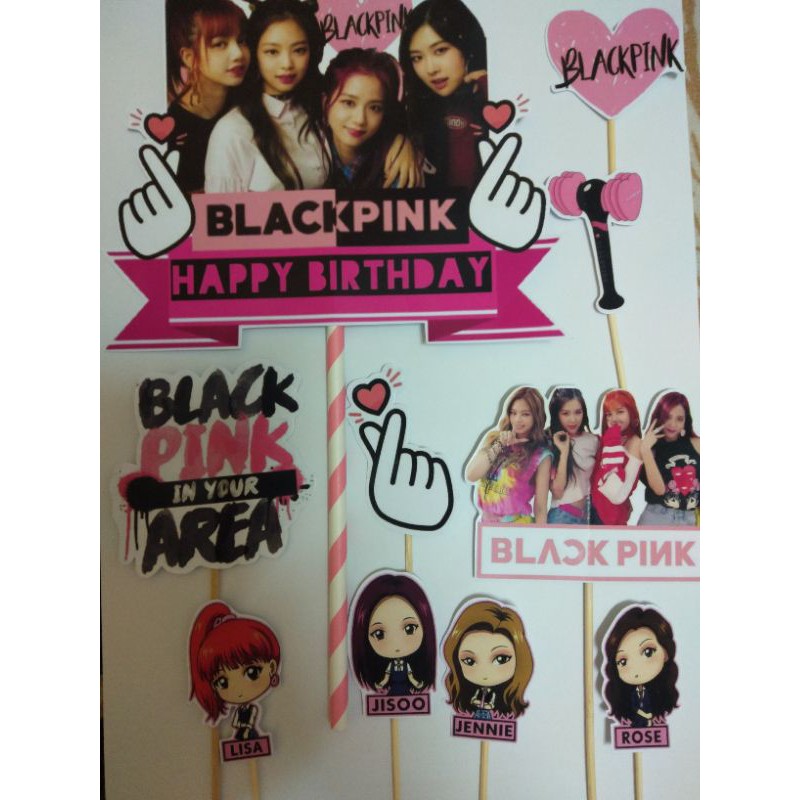 topper cake Black Pink (Kpop) | Shopee Malaysia