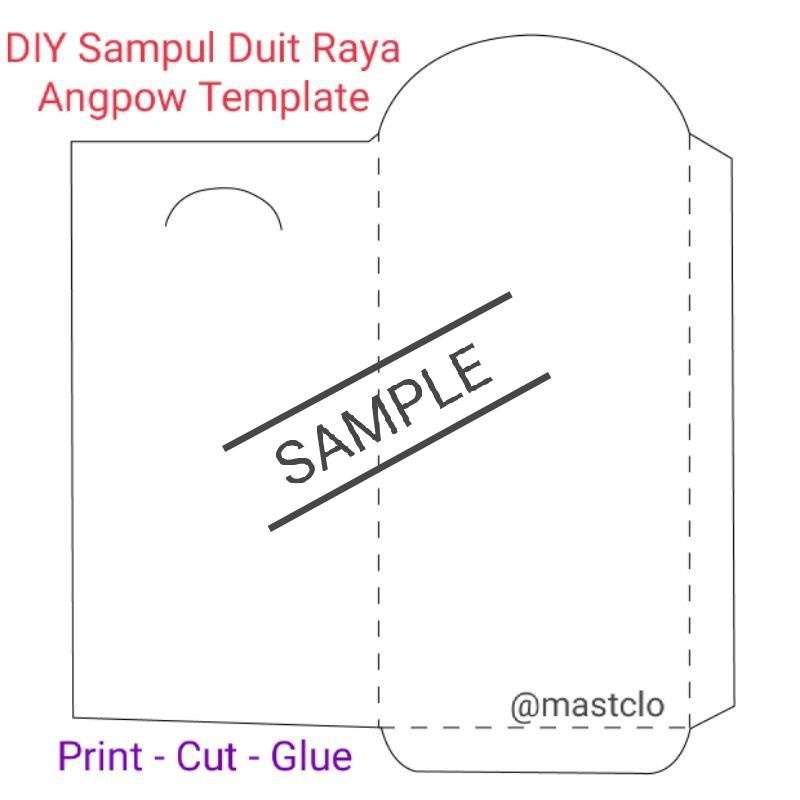 Buy DIY Printable Sampul Raya Blank Template Envelope Angpow (Digital