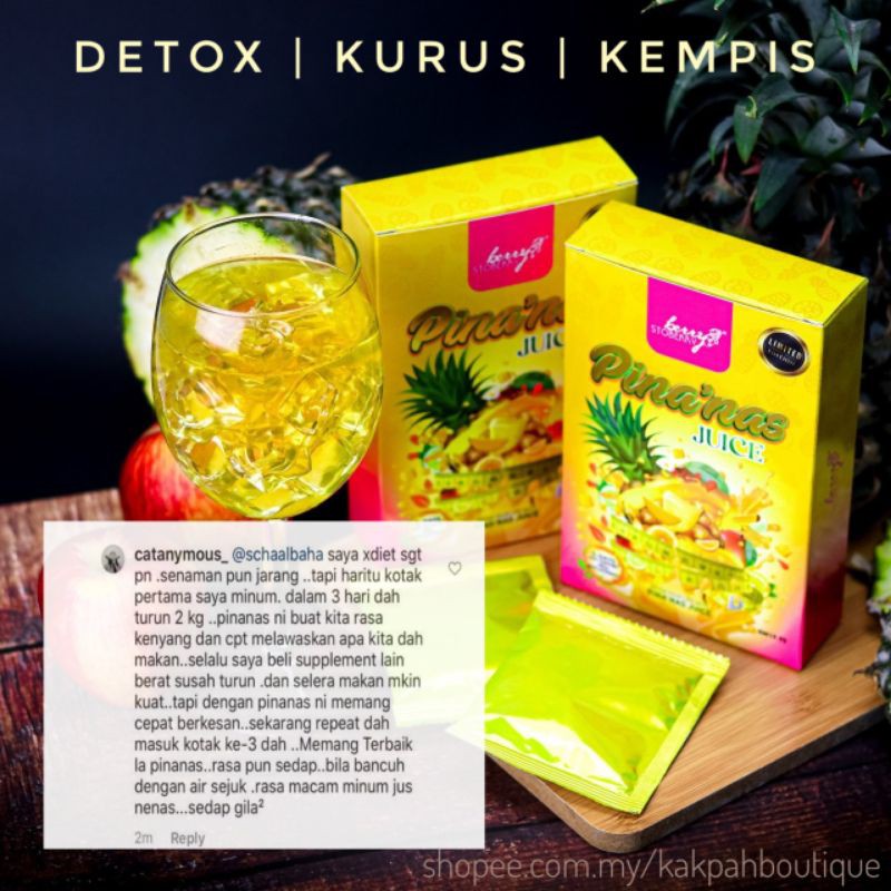 ‼️READY STOCK‼️ PINANAS DETOX JUICE ORIGINAL HQ JUS DIET SLIMMING