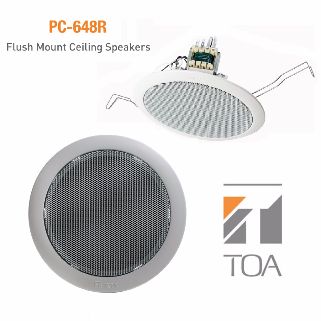 Toa 6 Ceiling Speaker With Matching Transformer