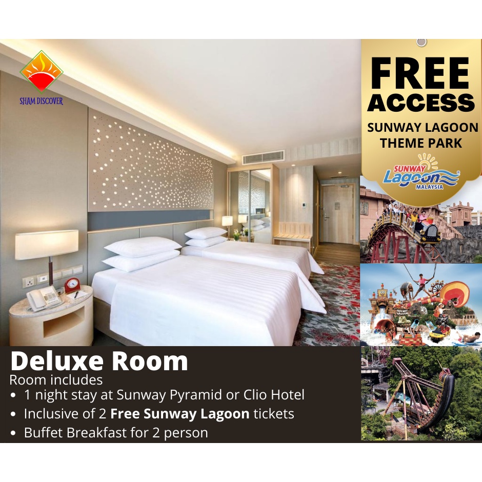 (PROMOTION) PACKAGE SUNWAY PYRAMID /CLIO HOTEL + SUNWAYLAGOON THEMEPARK