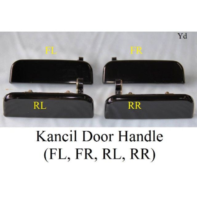 Perodua kancil door handle BLACK (1 set 4 pcs)  Shopee 