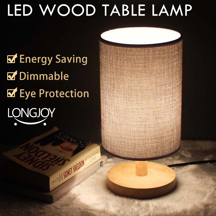 Led Wood Table Lamp Night Light, Led Decorative Table Lamps