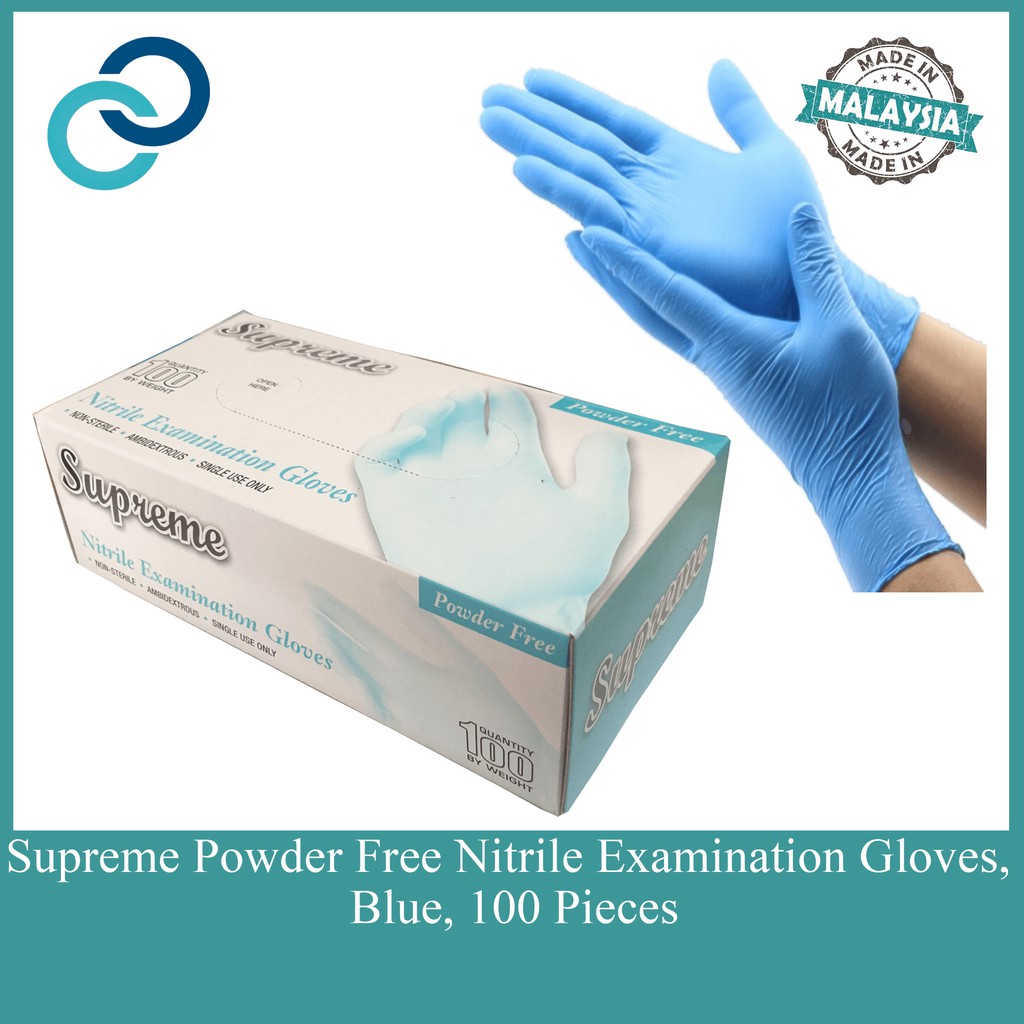 Supreme Powder Free Nitrile Blue 