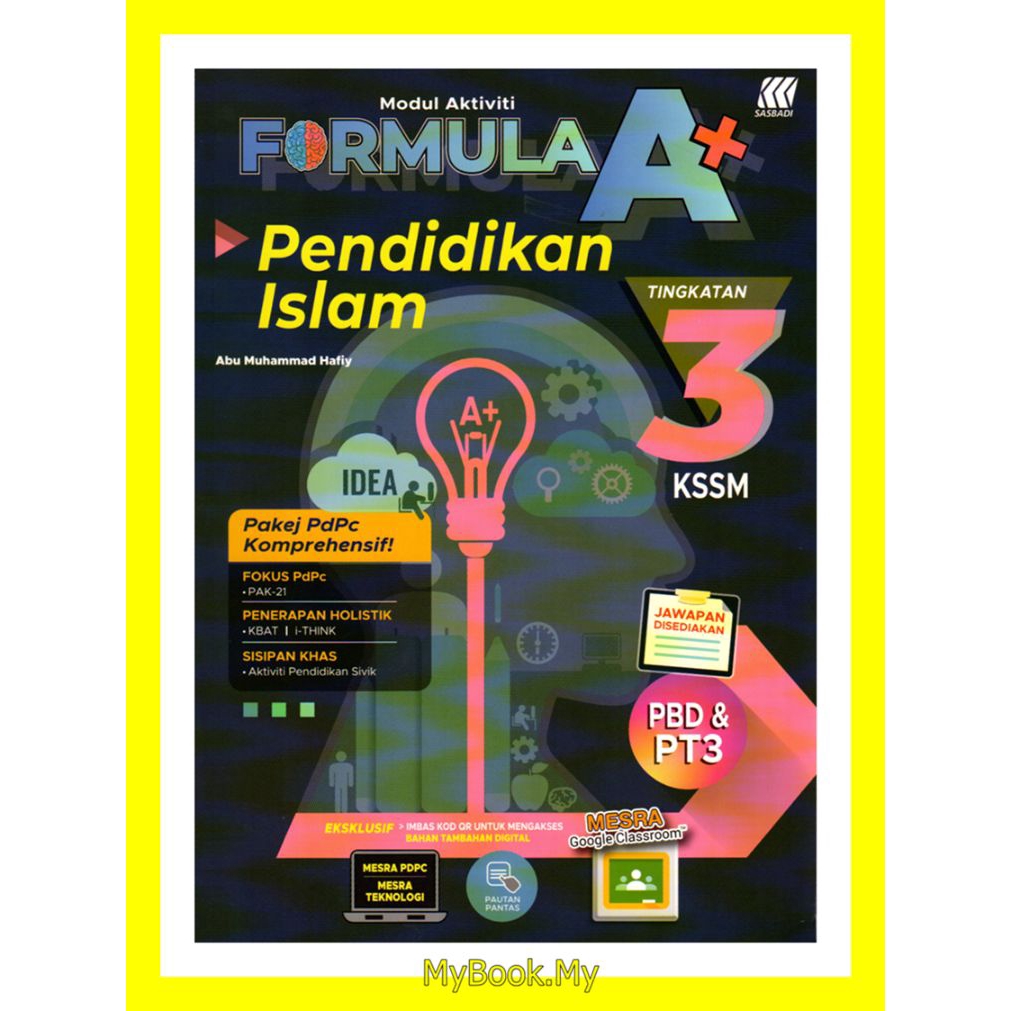 Myb Buku Latihan Modul Aktiviti Formula A Kssm Tingkatan 3 Pendidikan Islam Sasbadi Shopee Malaysia