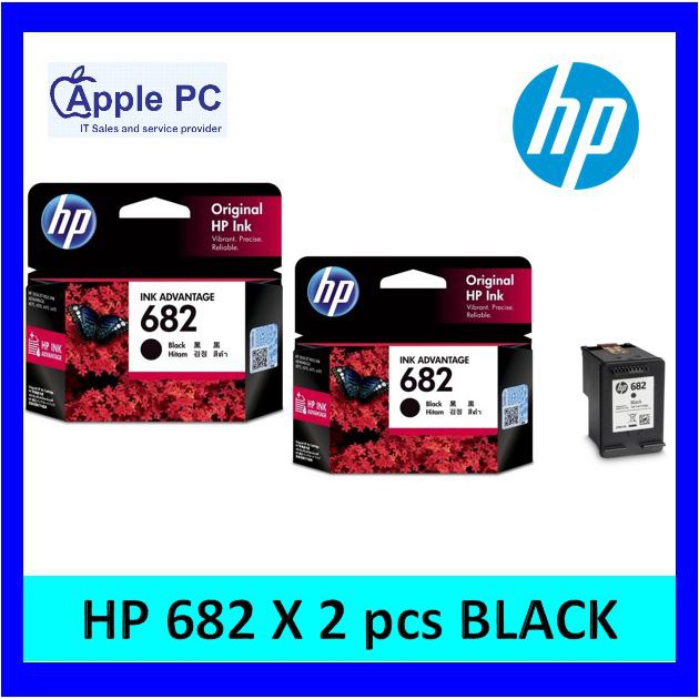 HP 682 BLACK x 2 pcs Cartridge Original for HP 2336 / 2776 PRINTER