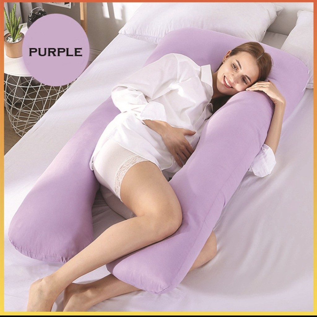 Pregnant Pillow U Shape Plain Pattern Bantal Ibu Mengandung Tilam Ibu Mengandung Pregnant U Pillow Viral Shopee Malaysia